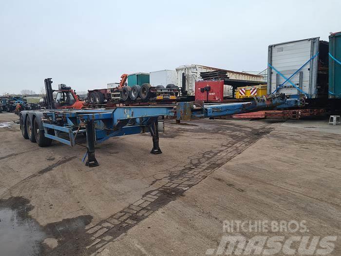 Fliegl 3 AXLE CONTAINER CHASSIS 40 2X20 20 MIDDLE SAF DRU Containertrailer