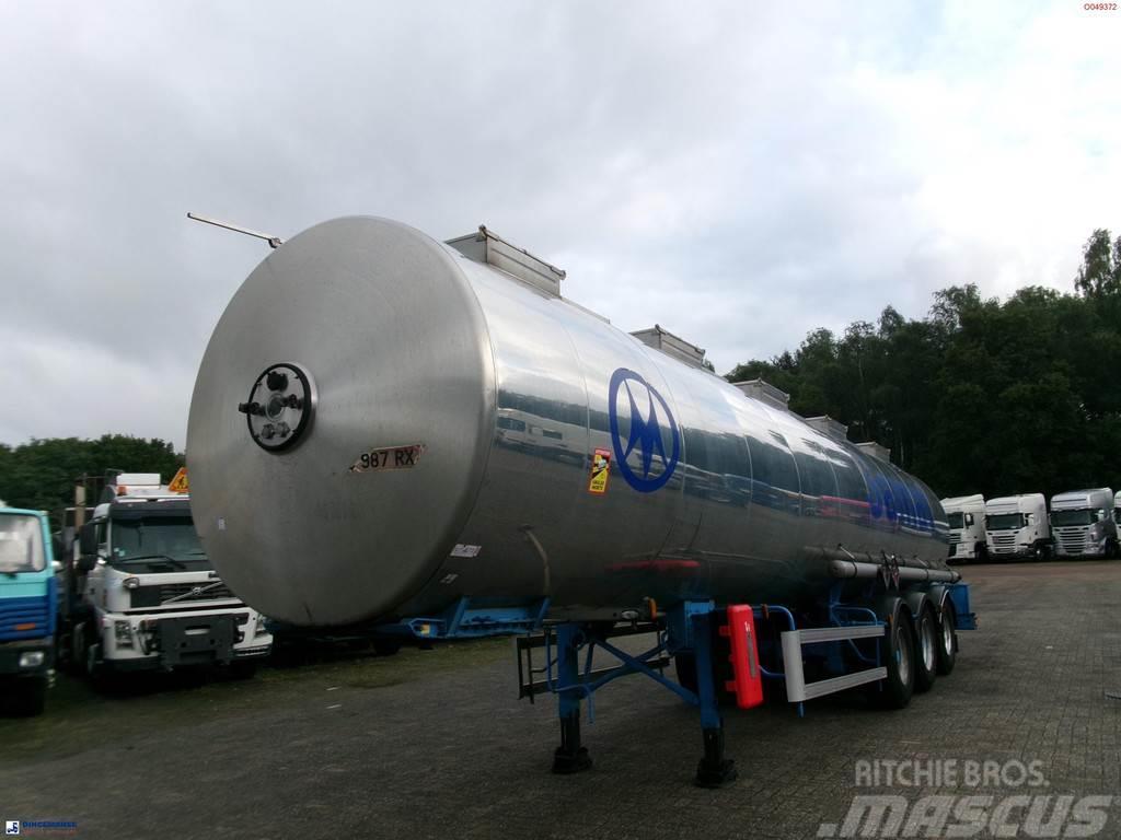 Magyar Chemical tank inox 32.5 m3 / 1 comp Tanktrailer