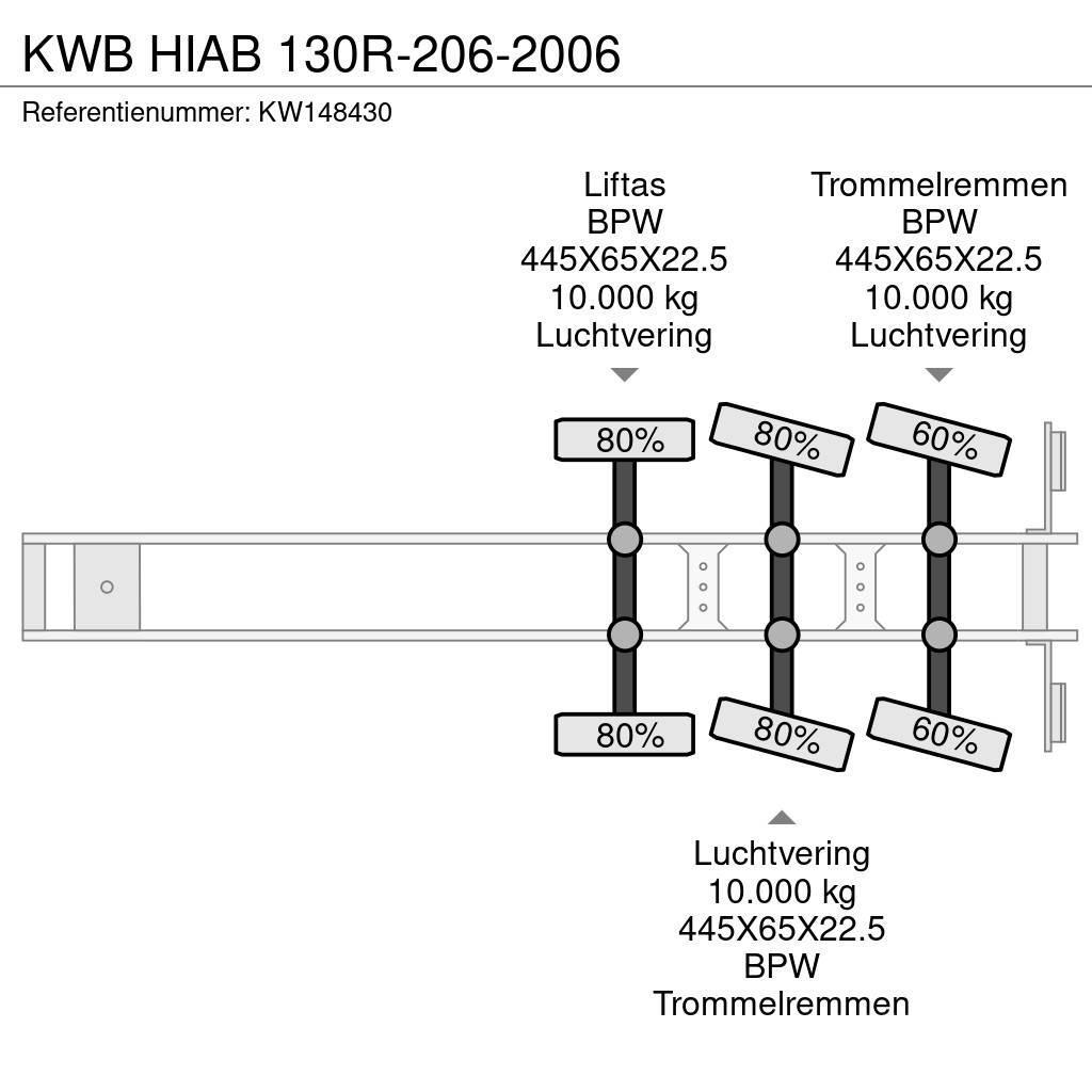  Kwb HIAB 130R-206-2006 Flaktrailer