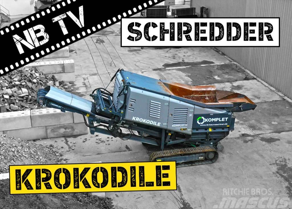 Komplet Mobiler Schredder Krokodile - bis zu 200 t/h Avfallsförstörare