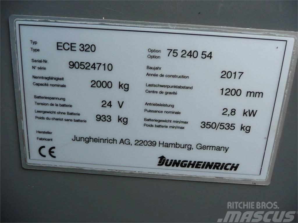 Jungheinrich ECE 320 2400x540mm Plocktruck, låglyftande