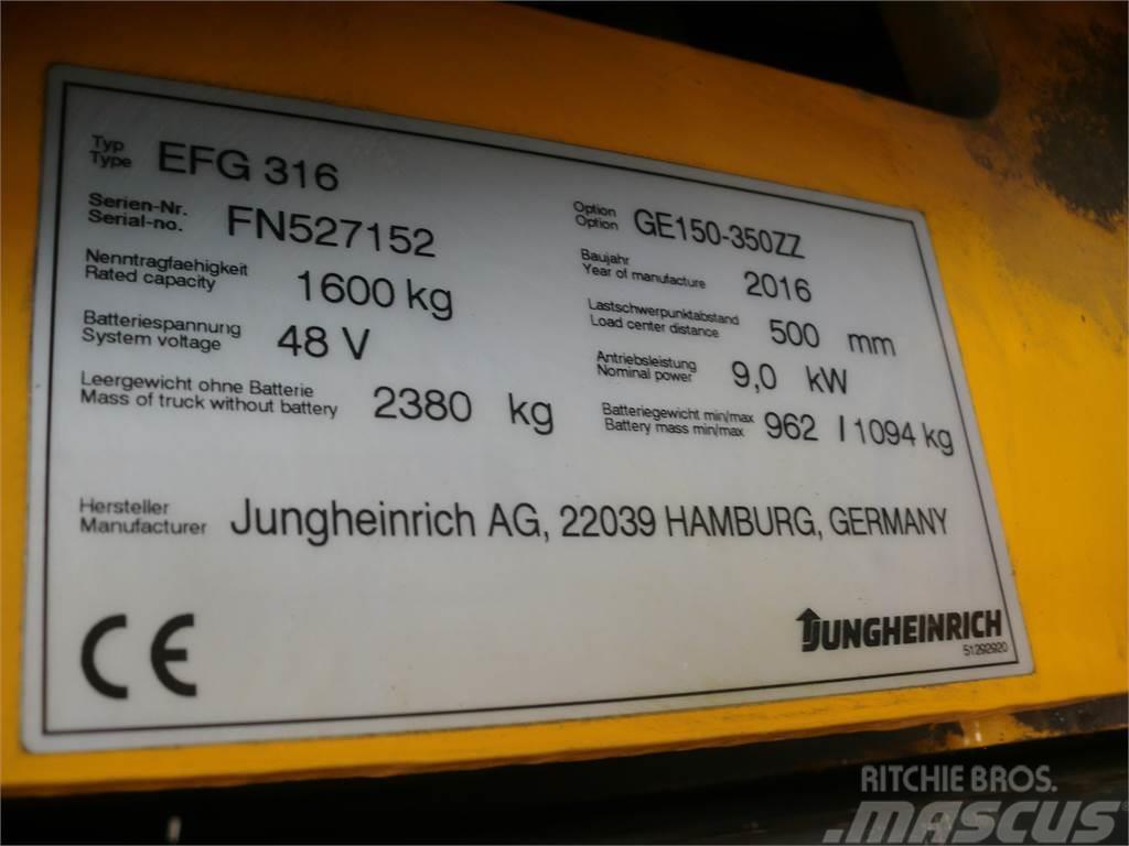 Jungheinrich EFG 316 350 ZT Elmotviktstruckar