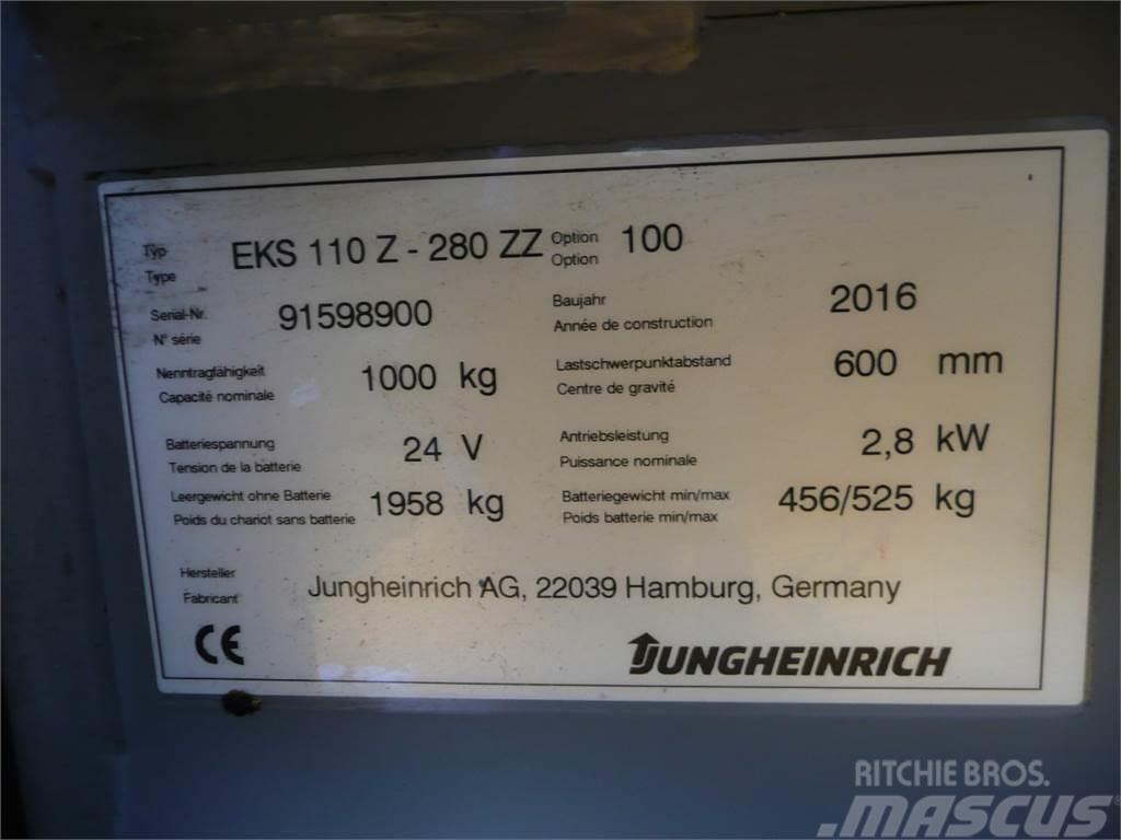 Jungheinrich EKS 110 Z 280 ZZ Plocktruck, höglyftande