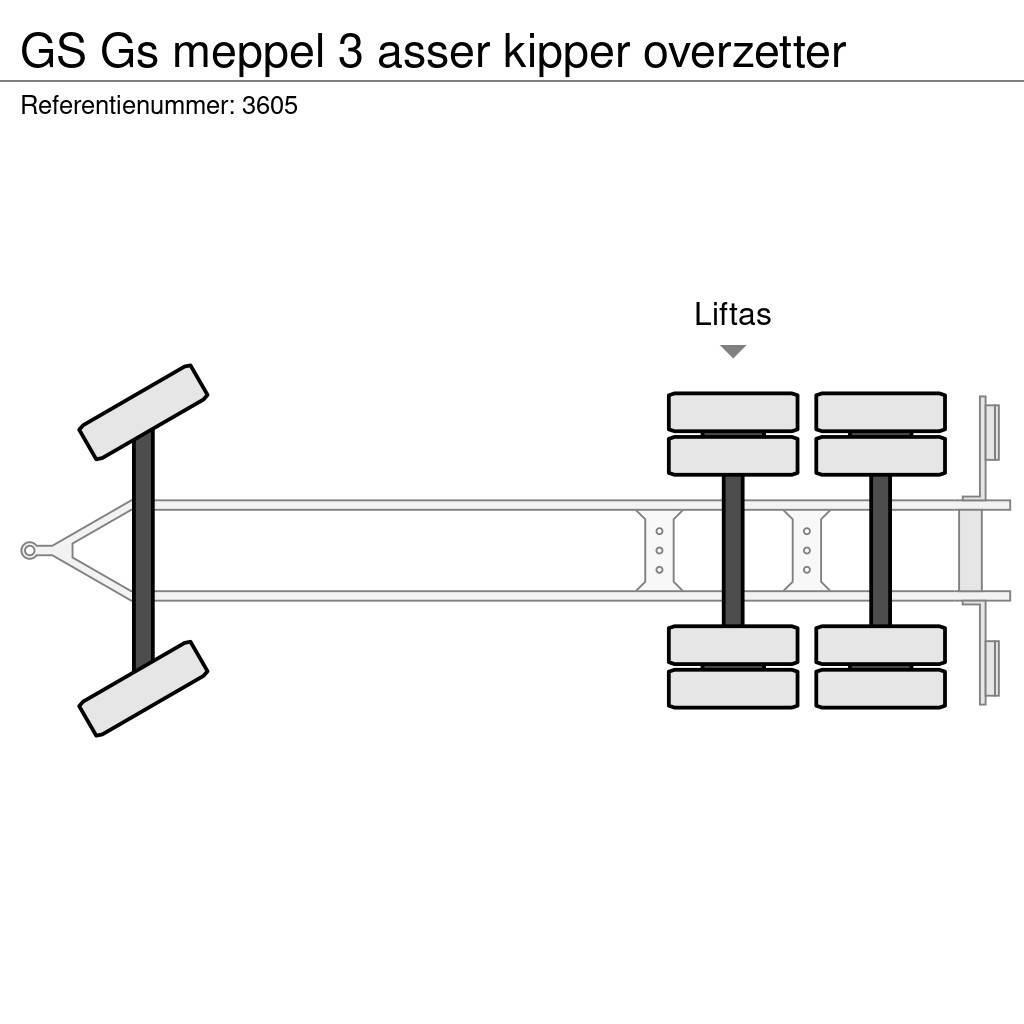 GS meppel 3 asser kipper overzetter Tippsläp