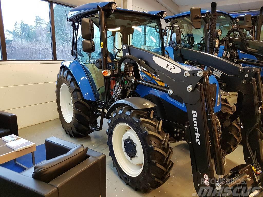 New Holland T4.75S, Quicke X2S lastare Traktorer