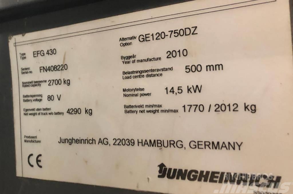 Jungheinrich EFG430 Elmotviktstruckar