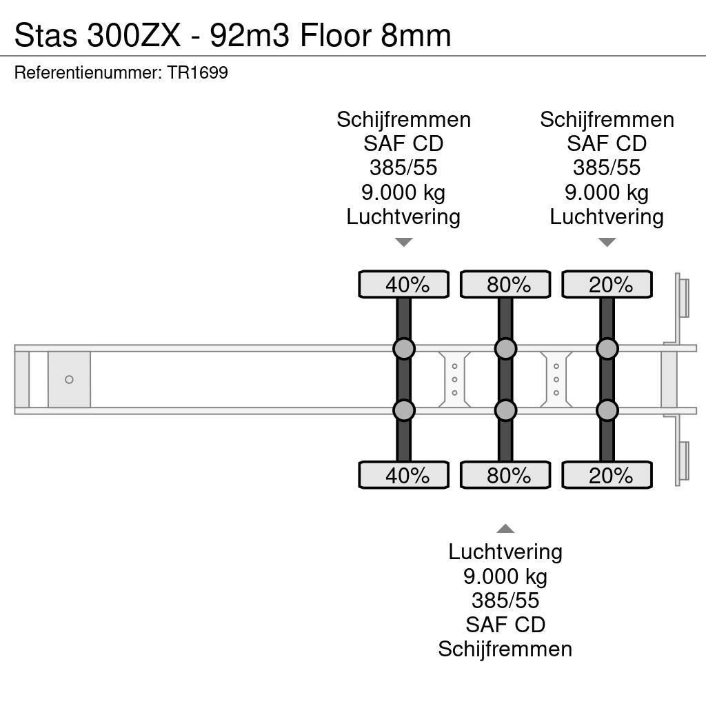 Stas 300ZX - 92m3 Floor 8mm Walking floor semitrailers