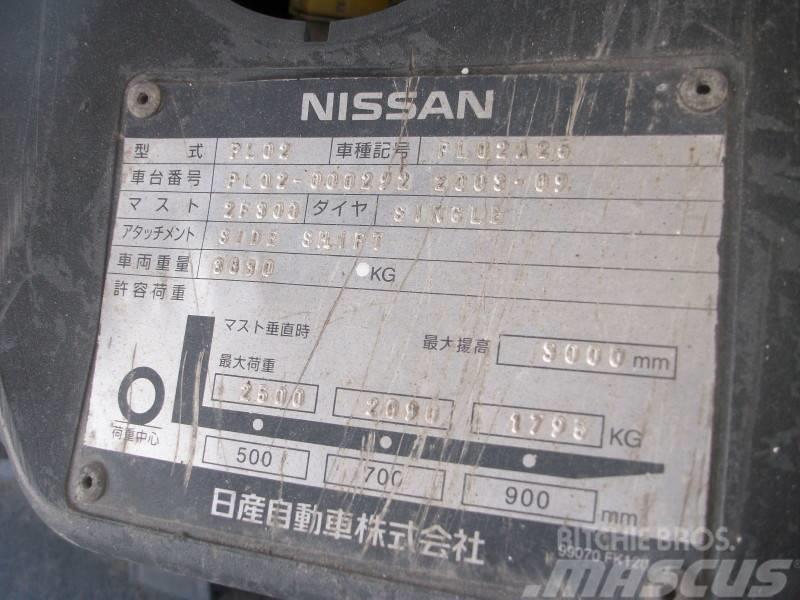 Nissan PL02A25 Gasolmotviktstruckar