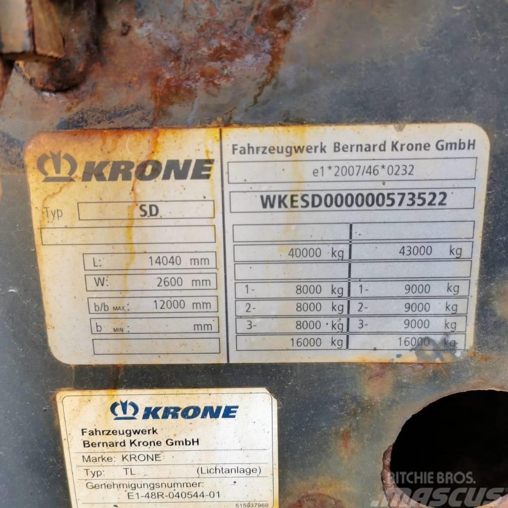 Krone SD FOR PARTS ONLY ! Trailerchassie