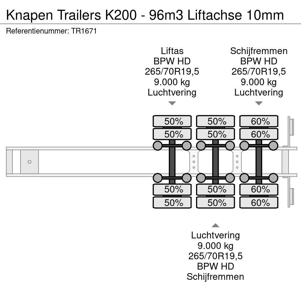 Knapen Trailers K200 - 96m3 Liftachse 10mm Walking floor semitrailers