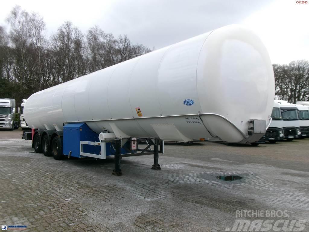 Indox Low-pressure LNG gas tank inox 56.2 m3 / 1 comp Tanktrailer