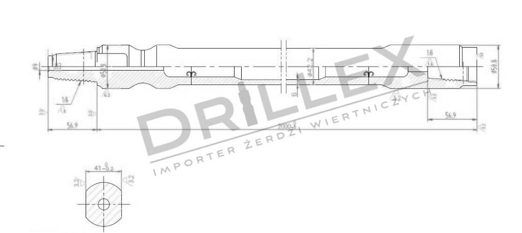 Ditch Witch JT 920 Drill pipes, Żerdzie wiertnicze Horisontell borrutrustning