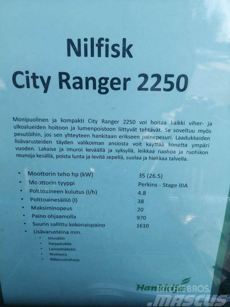  MUUT YMPÄRISTÖKONEET NILFISK CITY RANGER 2250 Övriga grönytemaskiner