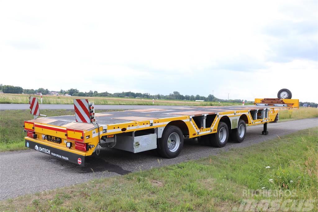  Emtech 3.NPZ-1R-1N (NA) – NACZEPA PLATFORMOWA, ZAG Låg lastande semi trailer