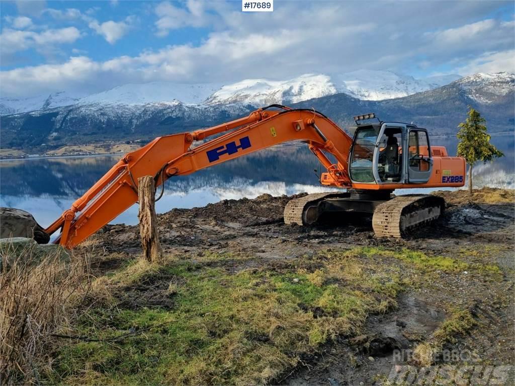 Fiat-Hitachi EX 285 for sale with digging tray Bandgrävare