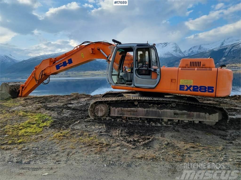 Fiat-Hitachi EX 285 for sale with digging tray Bandgrävare