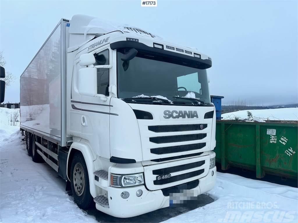 Scania G450 6x2 Box truck w/ fridge/freezer unit. Skåpbilar