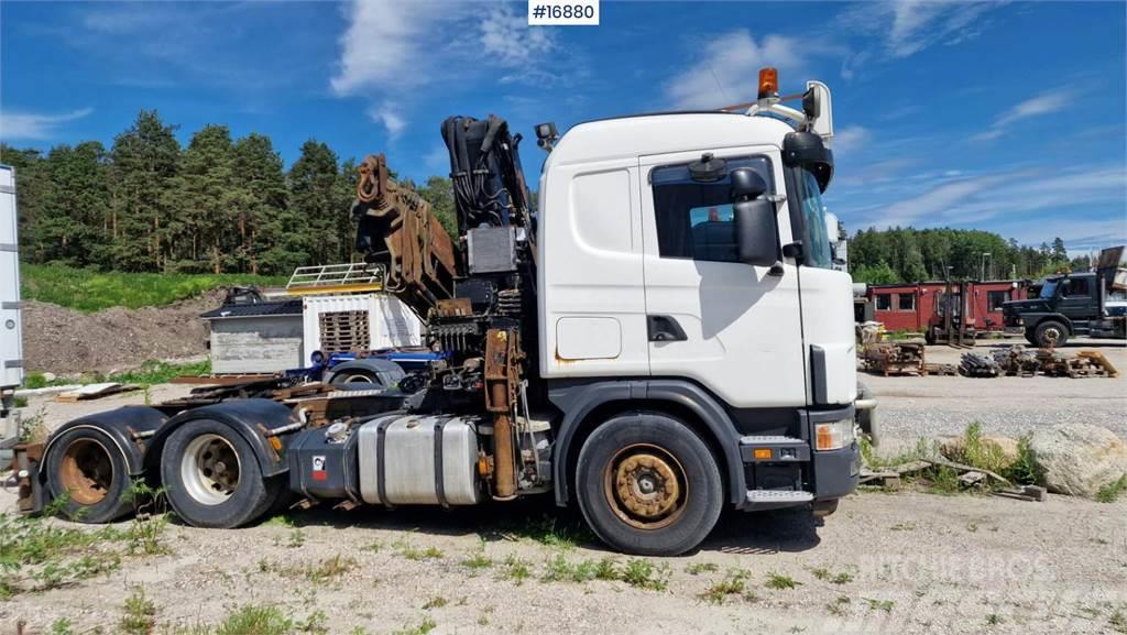Scania R124 6x2 crane tractor w/ 33 t/m Hiab crane Kranbilar