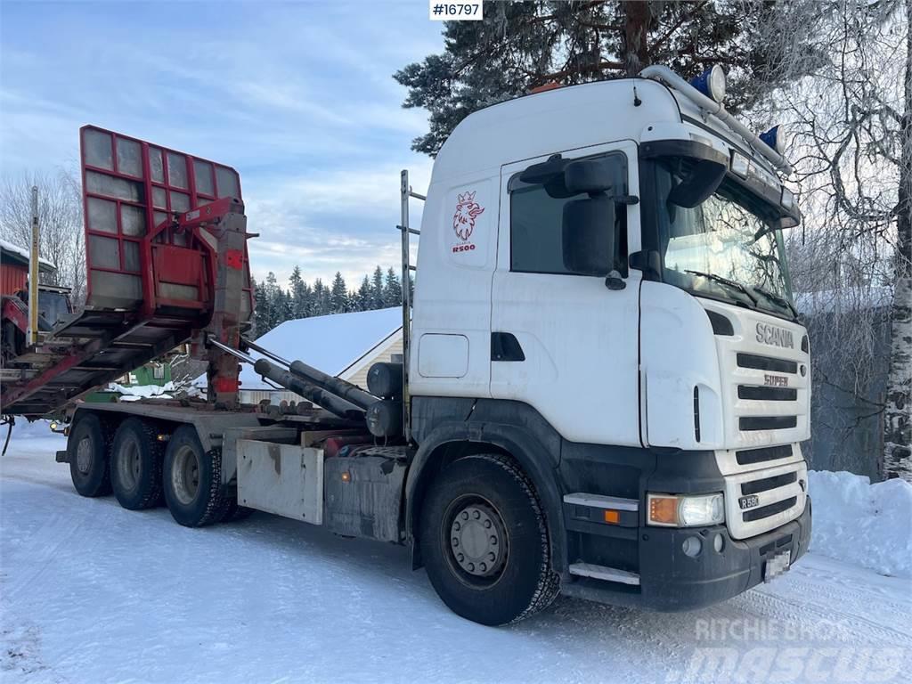 Scania R500 8x4 hook truck w/ 20T Hiab hook from 2014. WA Lastväxlare/Krokbilar