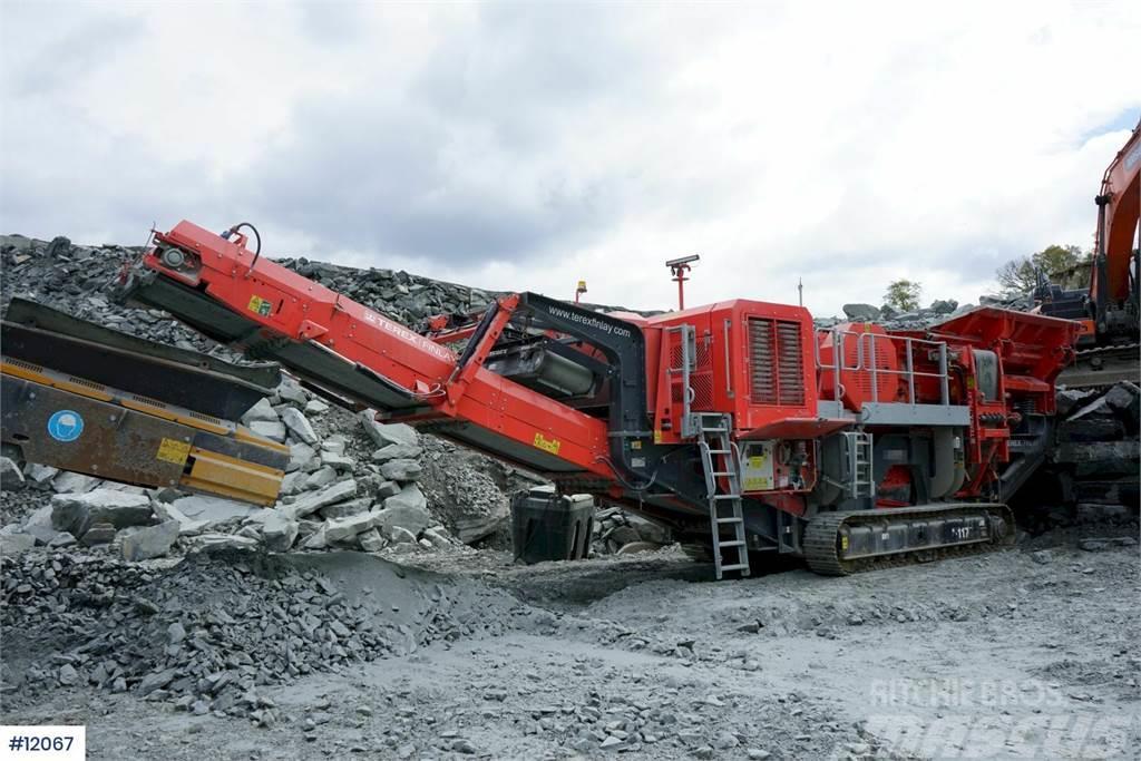 Terex Finlay J-1175 Jaw crusher with magnetic band. Few hours Krossar