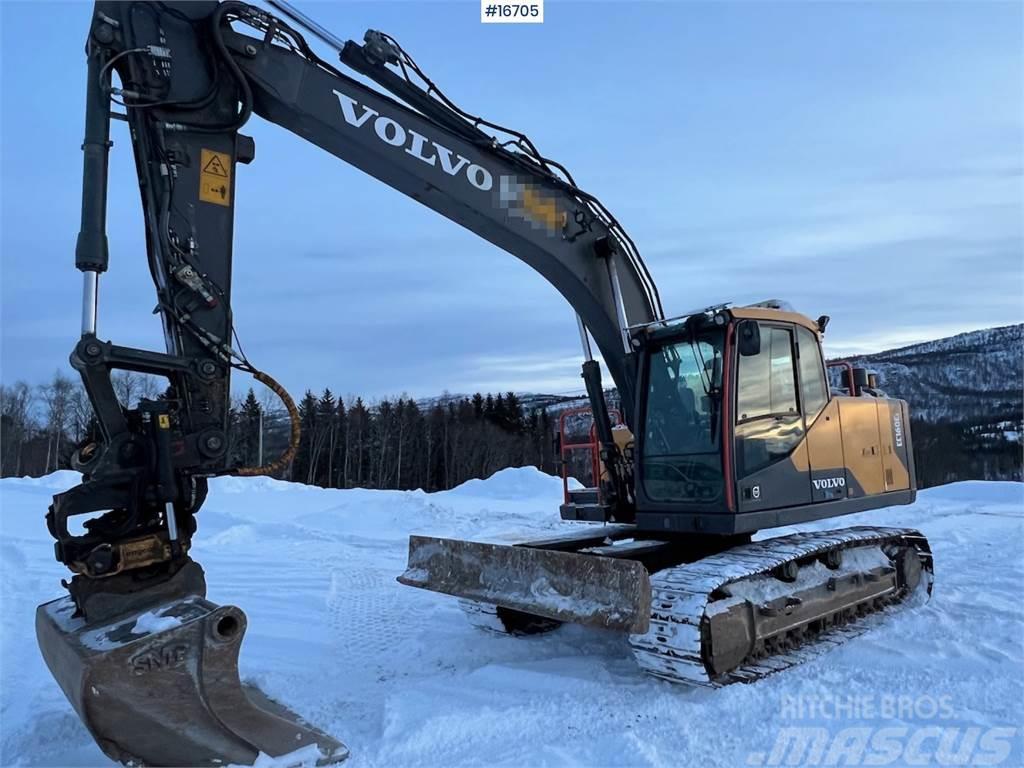 Volvo EC160EL crawler excavator w/ rototilt and grader b Bandgrävare