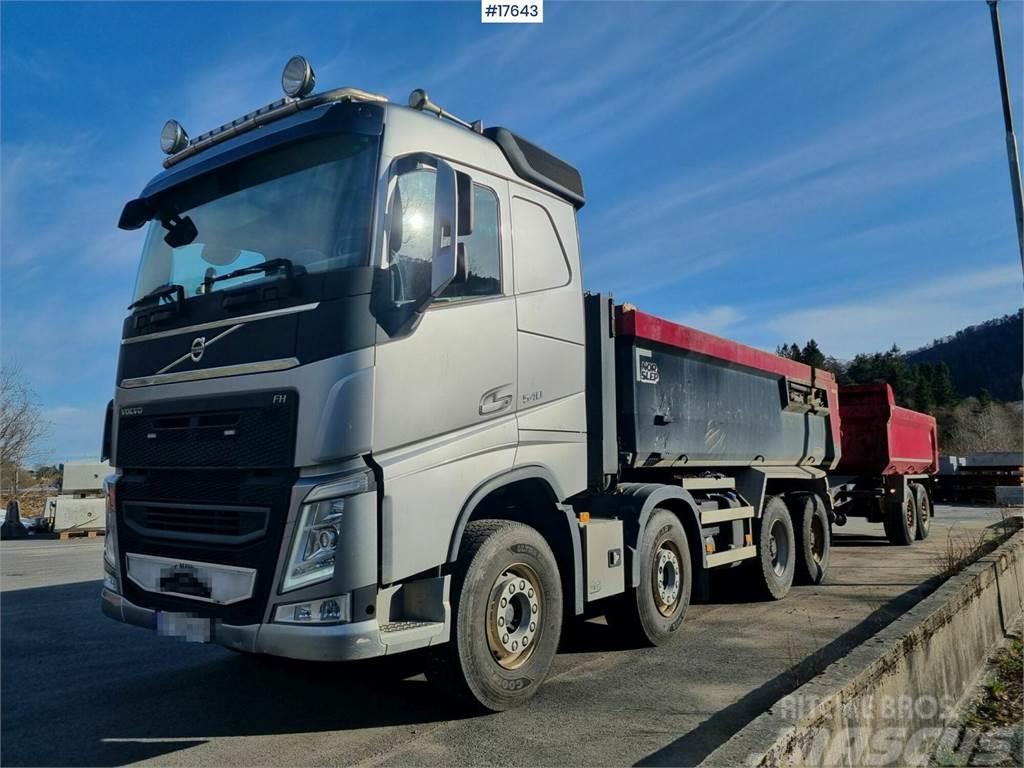 Volvo FH 540 8x4 with low mileage for sale with tipper. Tippbilar
