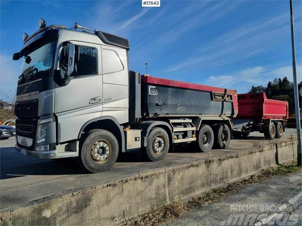 Volvo FH 540 8x4 with low mileage for sale with tipper. Tippbilar