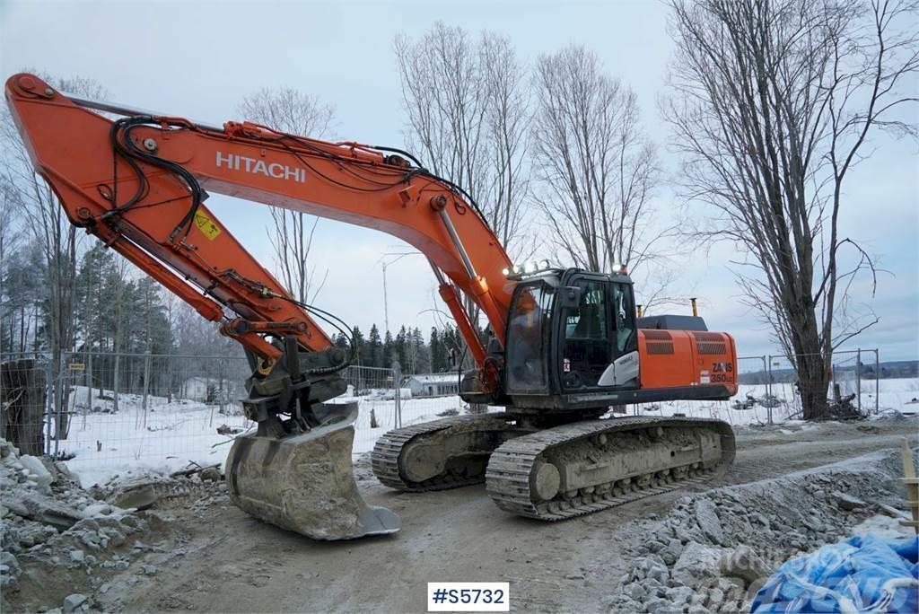 Hitachi ZX350LC 5B EXCAVATOR WITH DIGGING SYSTEM, SEE VIDE Bandgrävare