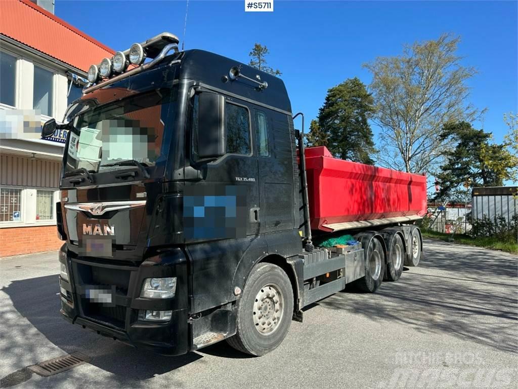 MAN TGX 35.480 8x4 Tridem Hook Truck, See video Lastväxlare/Krokbilar