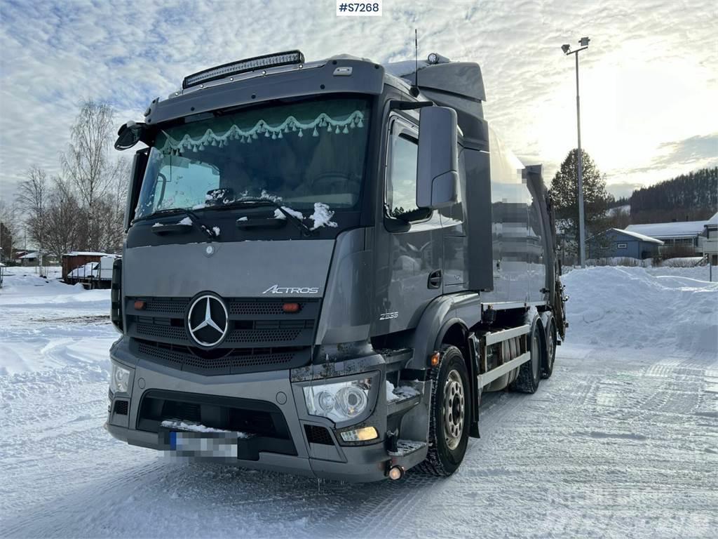 Mercedes-Benz Actros 963-0-C Garbage Truck Rear Loader SEE VIDEO Sopbilar