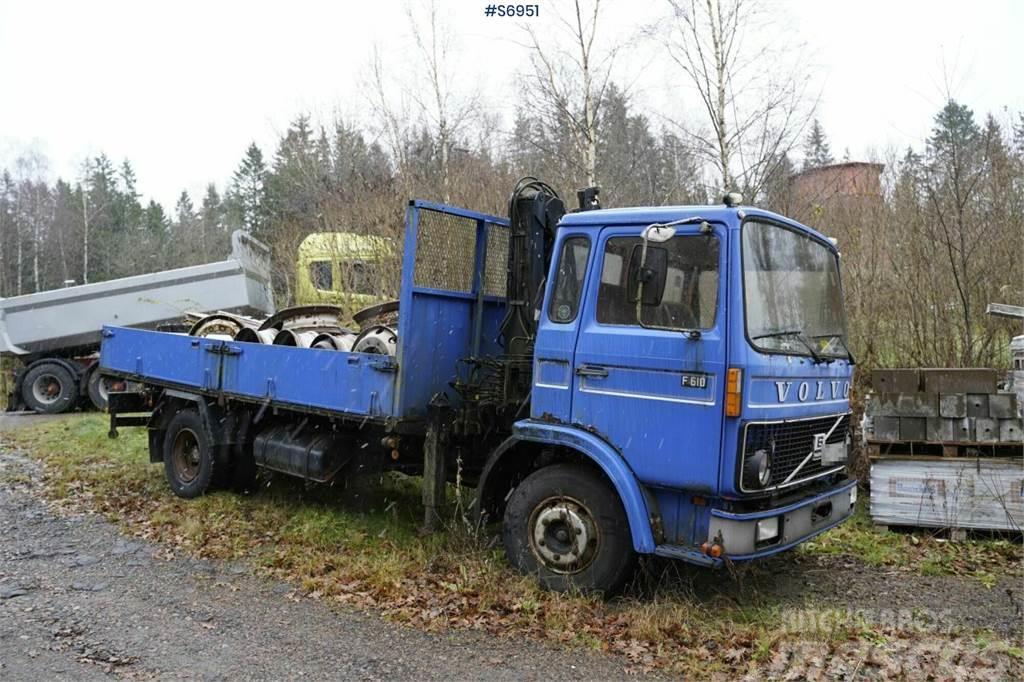 Volvo F610 4x2 Old truck with crane REP.OBJECT Kranbilar