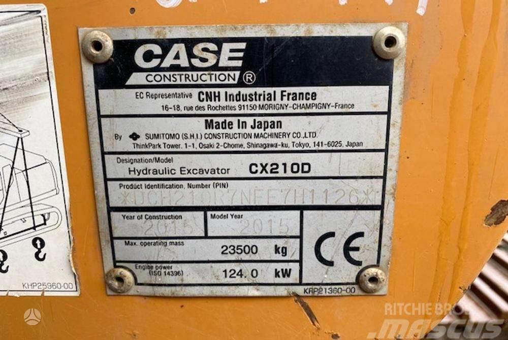 CASE CX210 D garantija 300val Bandgrävare