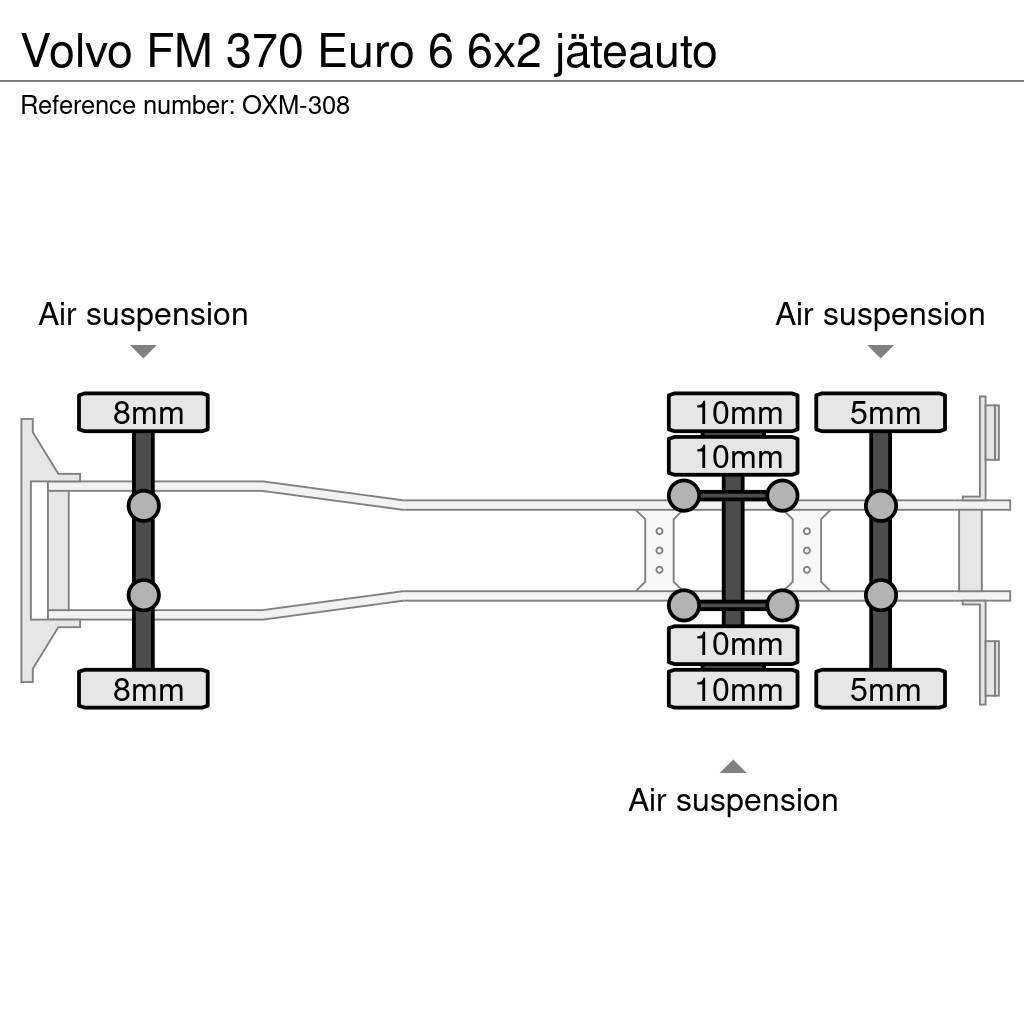 Volvo FM 370 Euro 6 6x2 jäteauto Sopbilar