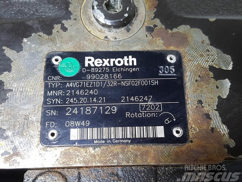 Rexroth A4VG71EZ1D1/32R-99028166/R902146240-Drive pump Hydraulik