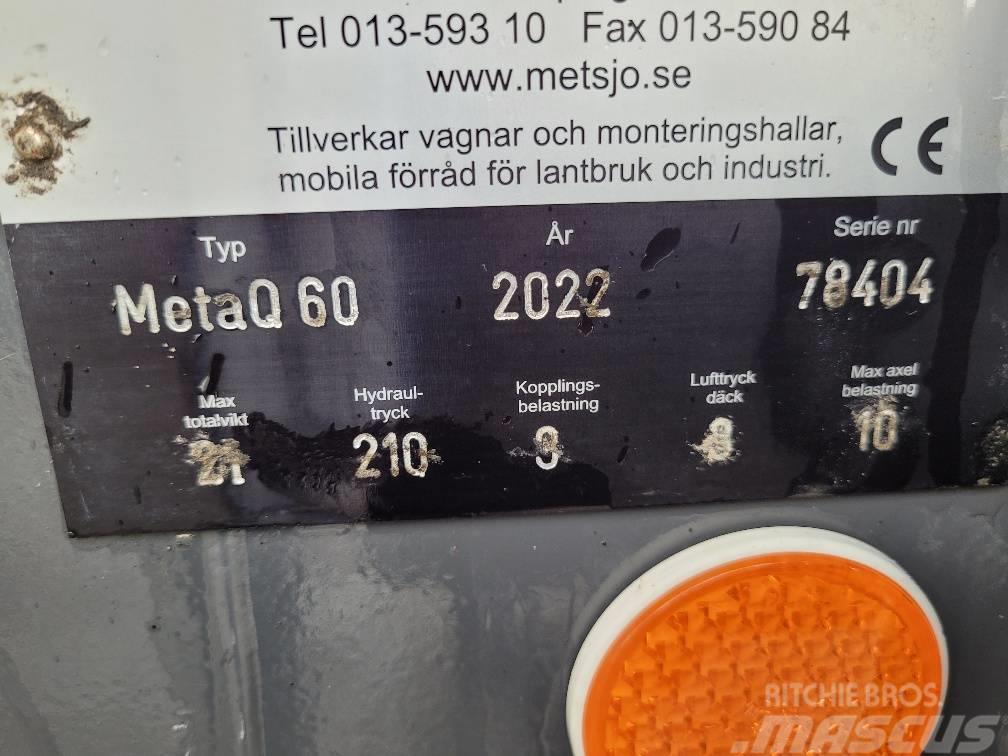 Metsjö MetaQ 60 + Fältflak 21 m3 Spannmålsvagnar