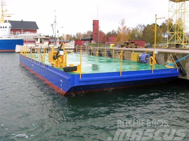  Flat Top  Barge / Pråm / Ponton 18 meter Arbetsbåtar, pråmar och pontoner