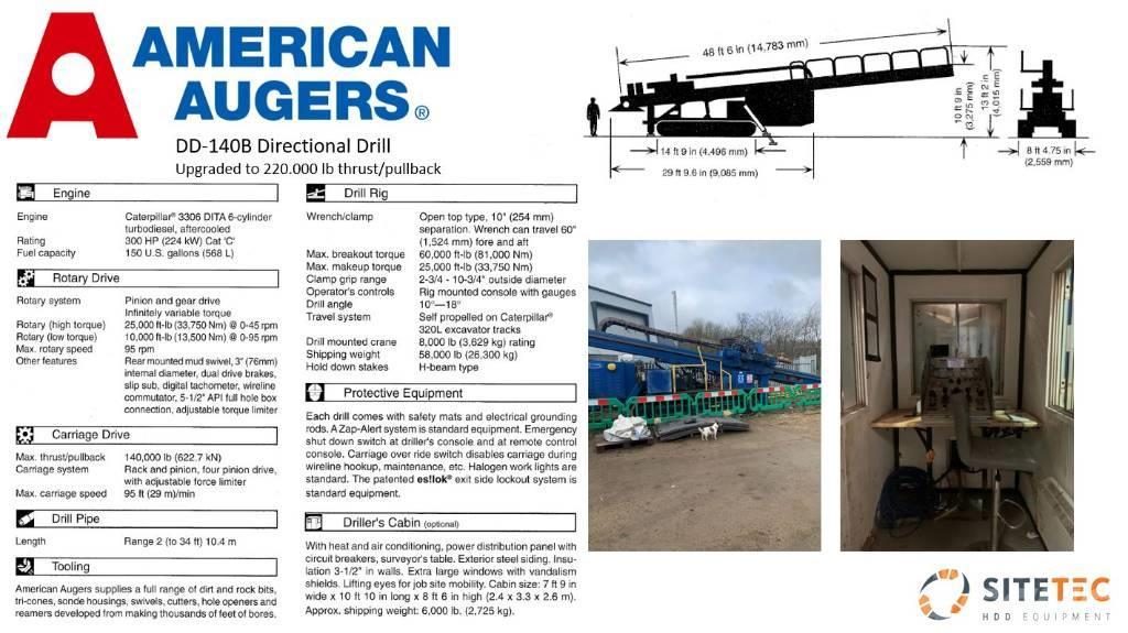 American Augers DD140 Horisontell borrutrustning