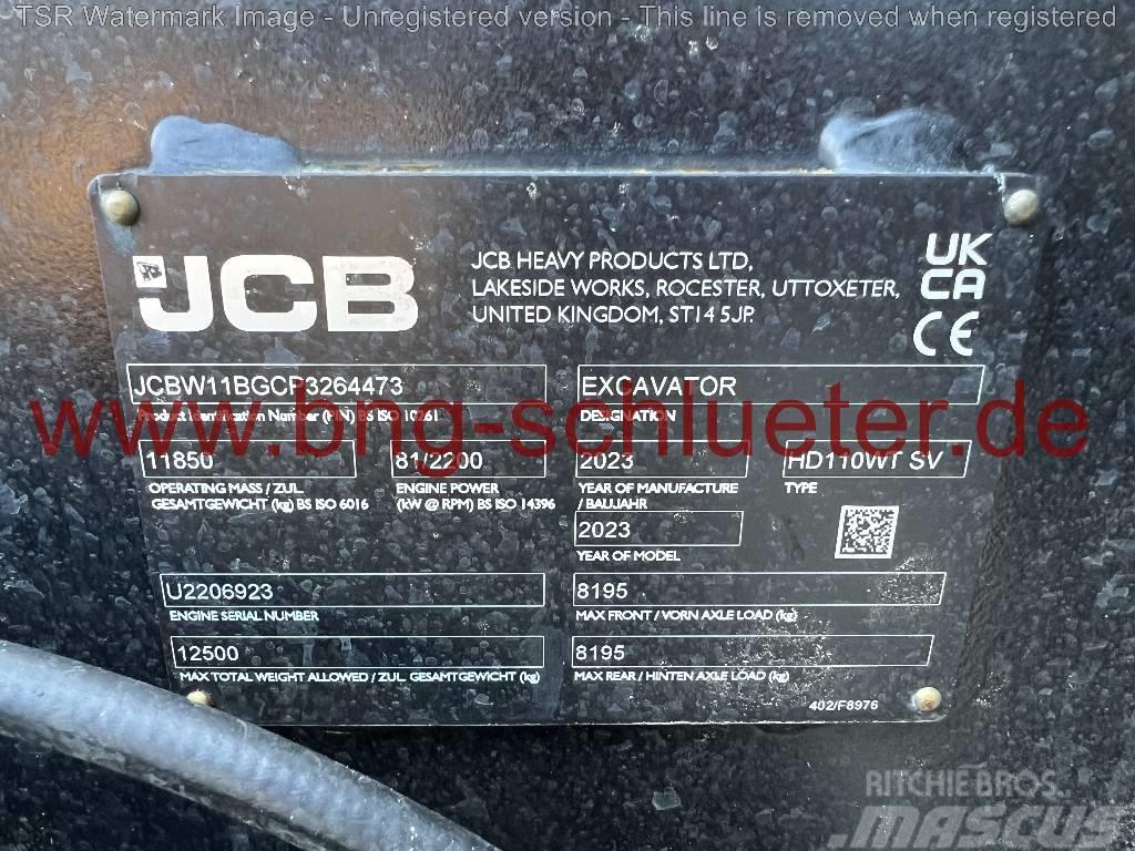 JCB Hydradig 110W BLACK -Demo- Hjulgrävare