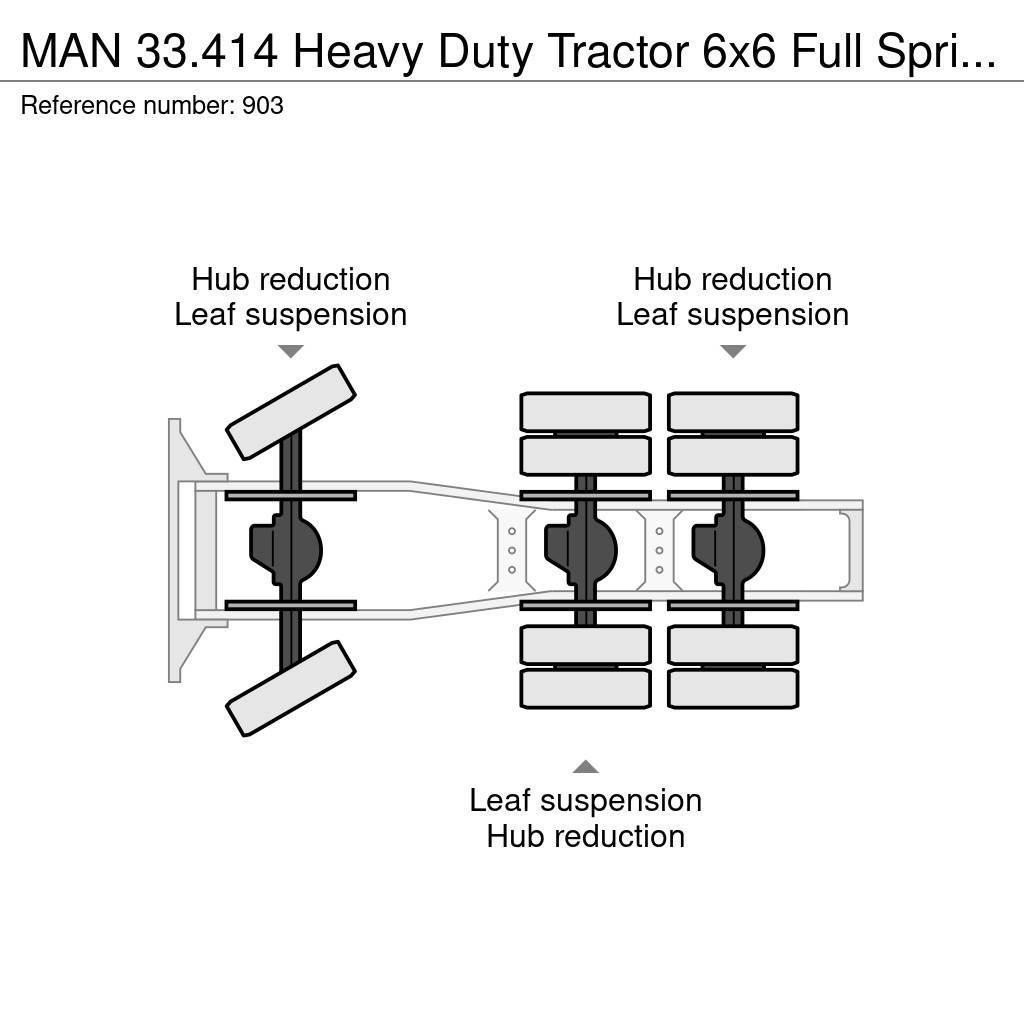 MAN 33.414 Heavy Duty Tractor 6x6 Full Spring Suspensi Dragbilar