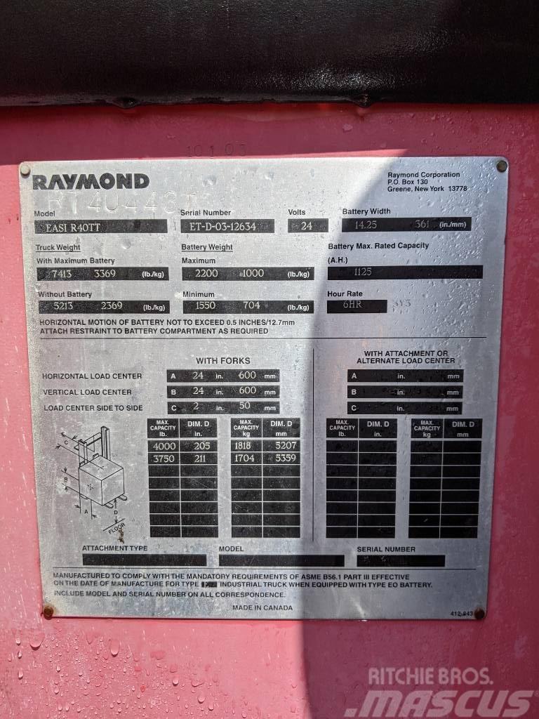 Raymond R40TT Elmotviktstruckar