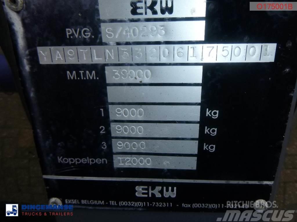 EKW Heavy oil tank inox 32.6 m3 / 1 comp Tanktrailer