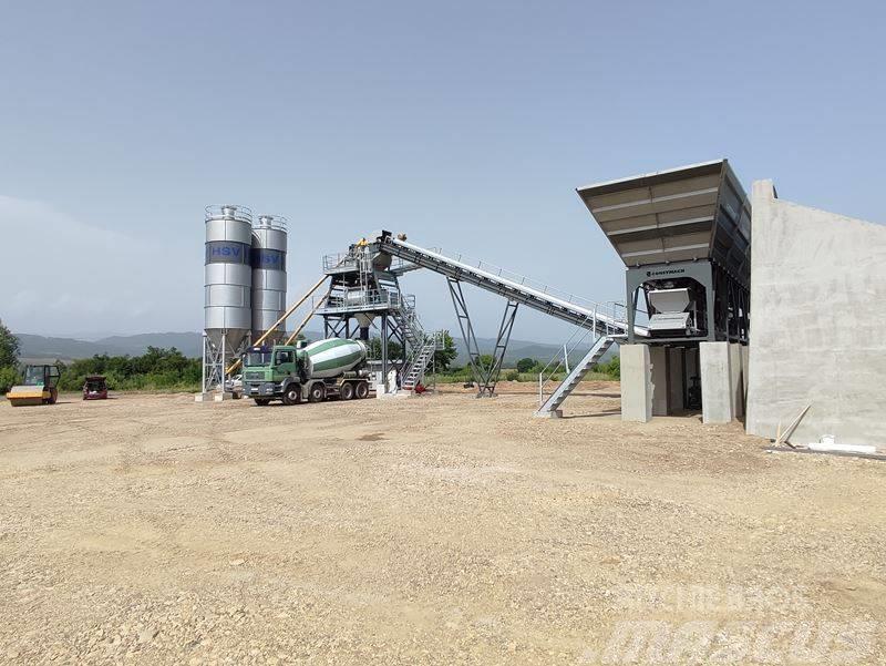 Constmach 160M3 Stationary Concrete Mixing Plant Cementtillverknings fabriker