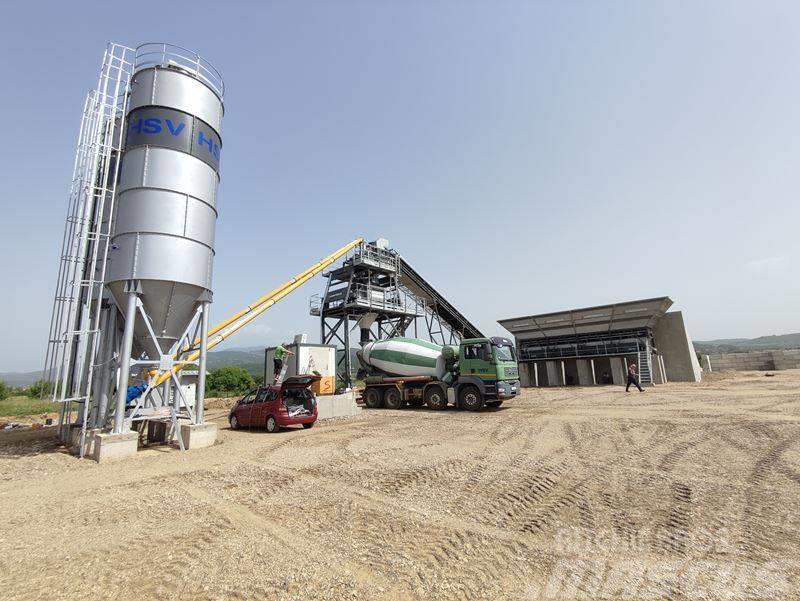 Constmach 160M3 Stationary Concrete Mixing Plant Cementtillverknings fabriker
