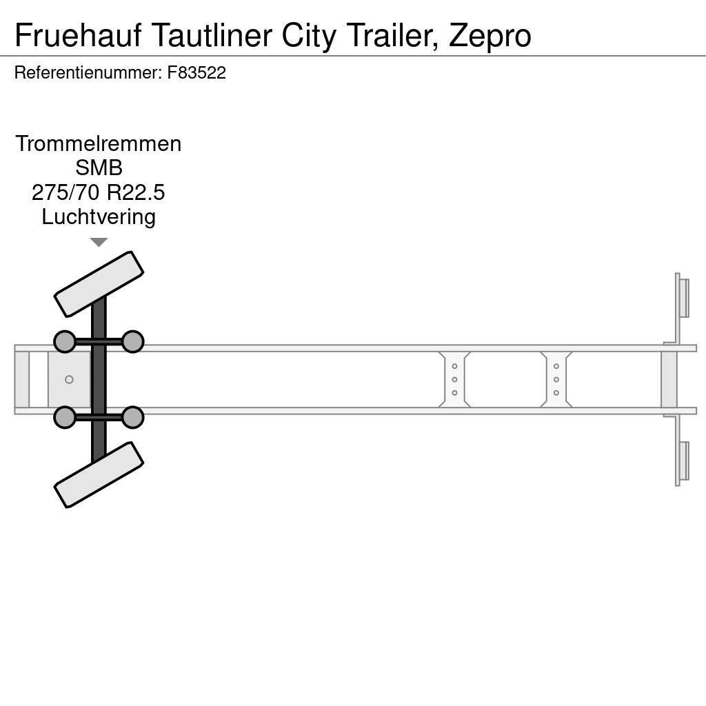Fruehauf Tautliner City Trailer, Zepro Kapelltrailer
