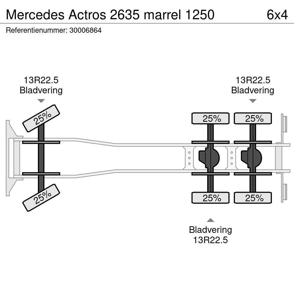 Mercedes-Benz Actros 2635 marrel 1250 Kranbilar