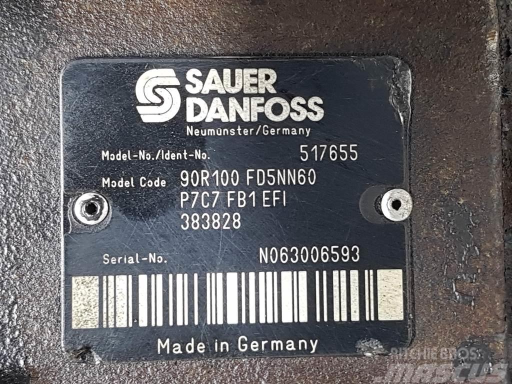 Sauer Danfoss 90R100FD5NN60P7C7-517655-Drive pump/Fahrpumpe Hydraulik