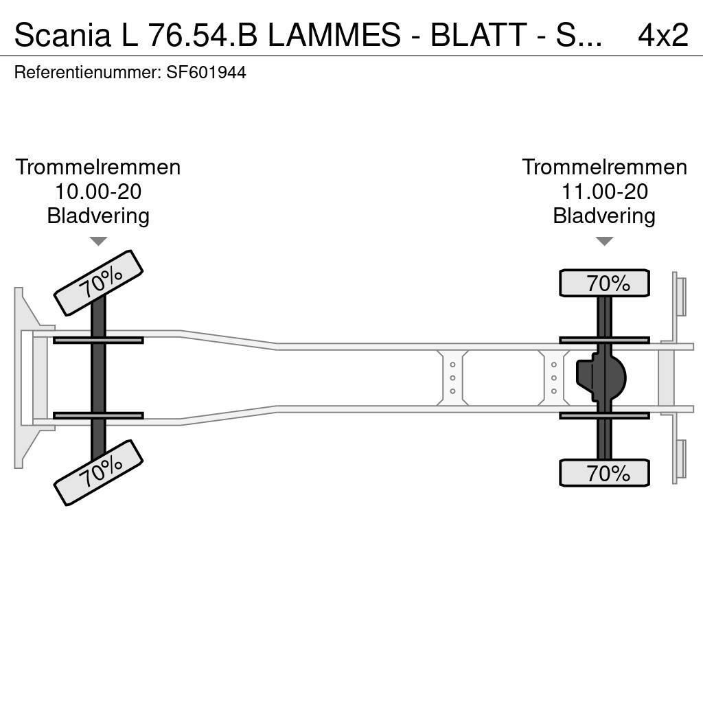 Scania L 76.54.B LAMMES - BLATT - SPRING Flakbilar