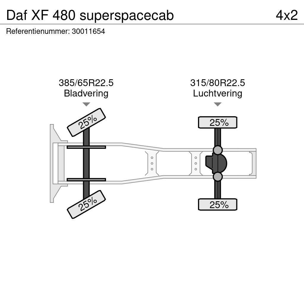 DAF XF 480 superspacecab Dragbilar