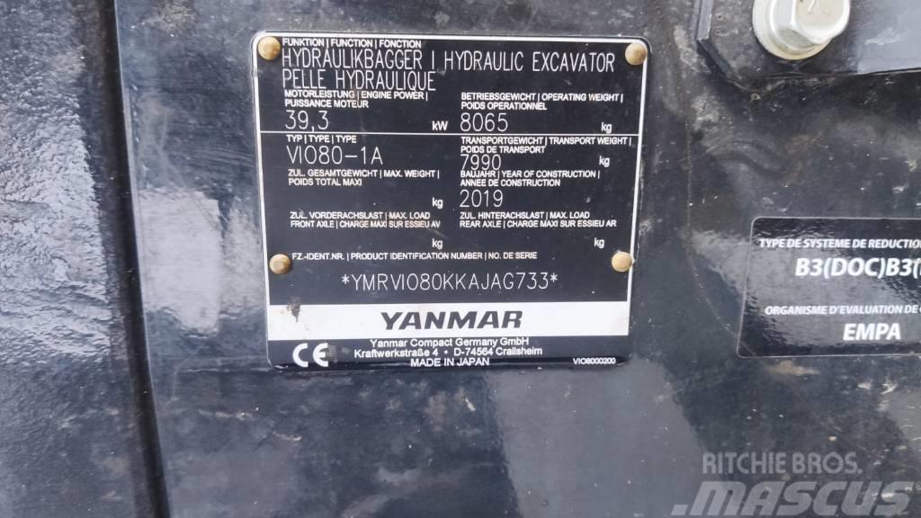 Yanmar Vio 80-1A Midigrävmaskiner 7t - 12t