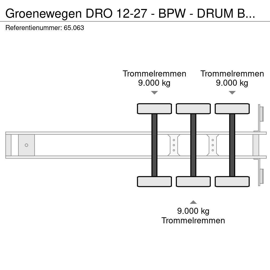 Groenewegen DRO 12-27 - BPW - DRUM BRAKES - 65.063 Flaktrailer